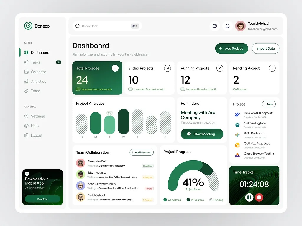 Donezo Task Management